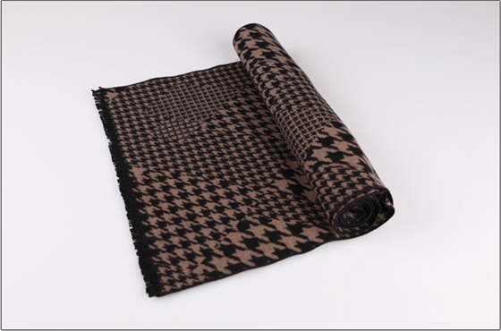 真絲圍巾 千鳥(niǎo)格圍巾 圍巾廠家