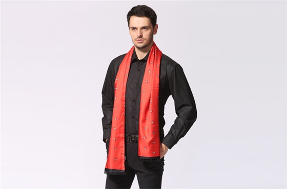 真絲復(fù)合圍巾 男士圍巾