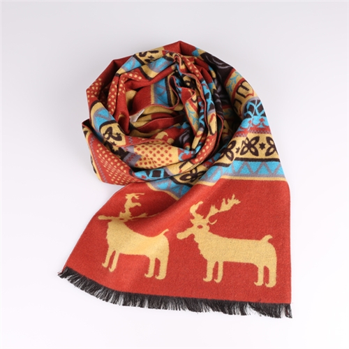 圣誕節(jié)小鹿圍巾
