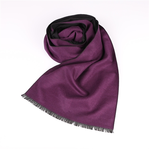 秋冬紫色圍巾