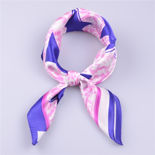 高檔素縐緞方巾