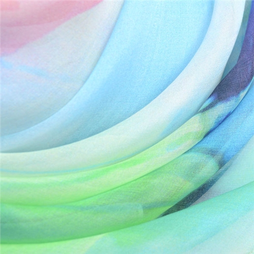 女士印花真絲絲巾