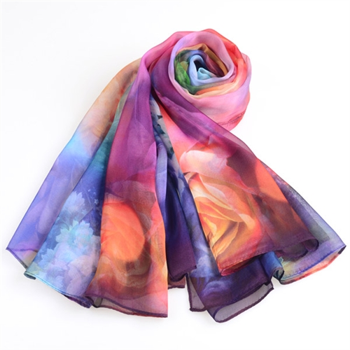 新款三八節(jié)雪紡絲巾