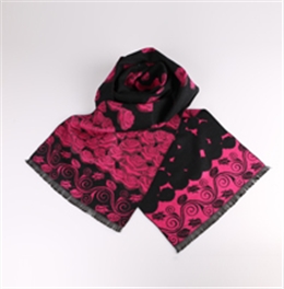 女款玫瑰花圍巾