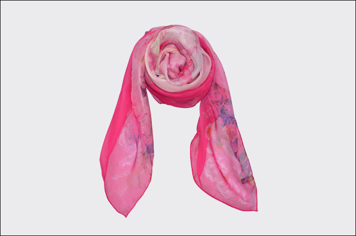 時(shí)尚真絲圍巾 印花圍巾 