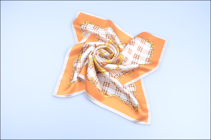 真絲圍巾 印花圍巾 女士方巾