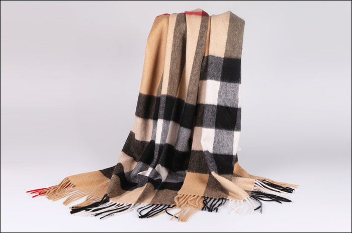 羊絨披肩 格子披肩 女士披肩
