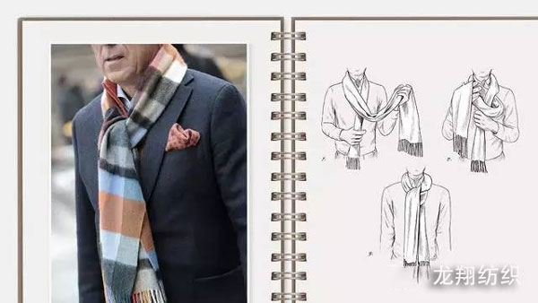 男士圍巾簡單圍法5