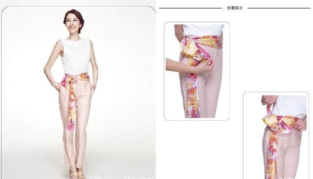 絲巾圍法六、早春逛街的獨(dú)特打扮