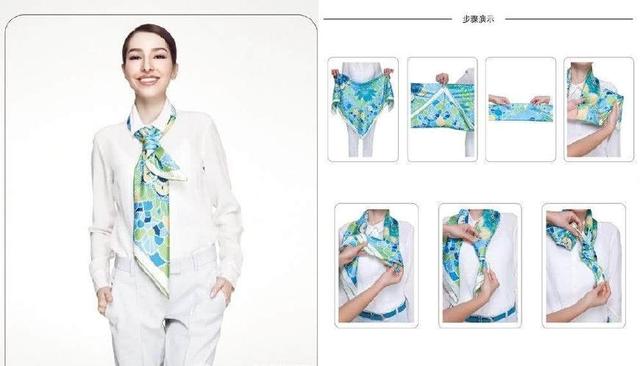 絲巾圍法十、絲巾也可以很帥氣