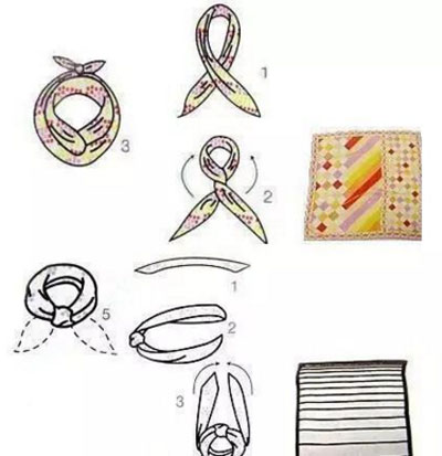 絲巾系法V字形結(jié)