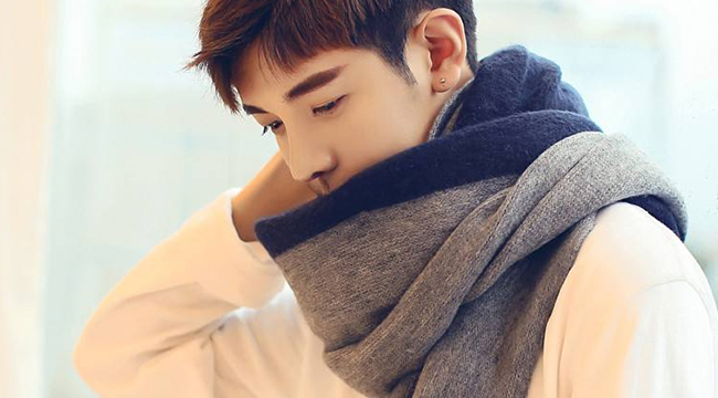 隴縣紡織男士圍巾