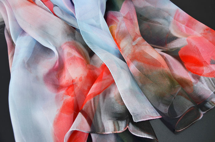 荷塘月色絲巾細(xì)節(jié)圖