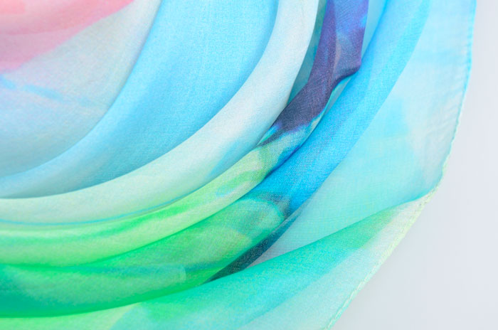 出水芙蓉絲巾細(xì)節(jié)圖