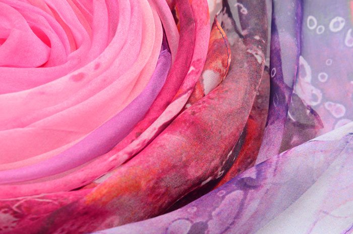 萬紫千紅絲巾細節(jié)圖