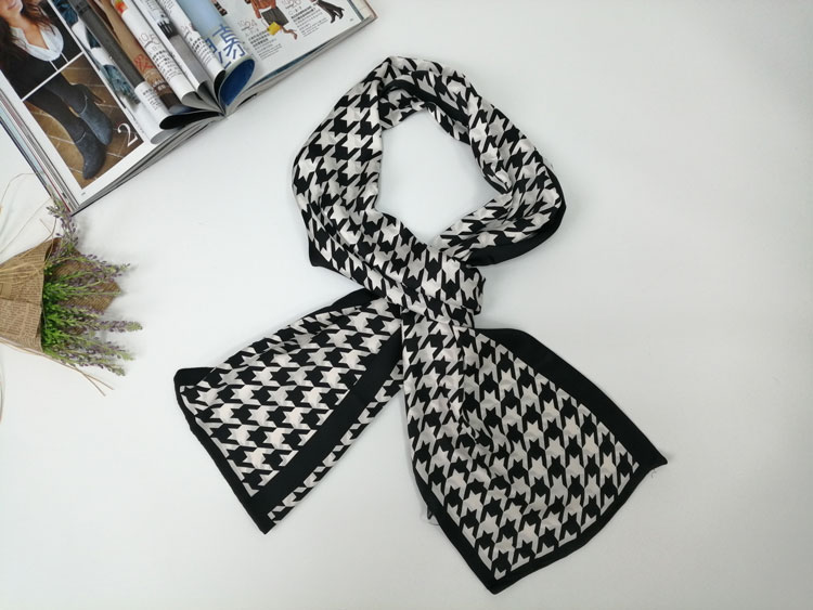 男士千鳥格紋領巾