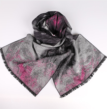 油畫藝術(shù)提花圍巾