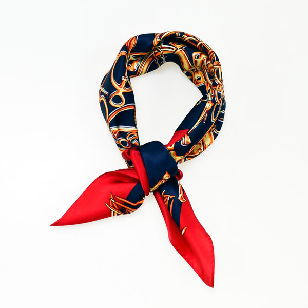 羅馬圖釘小絲巾